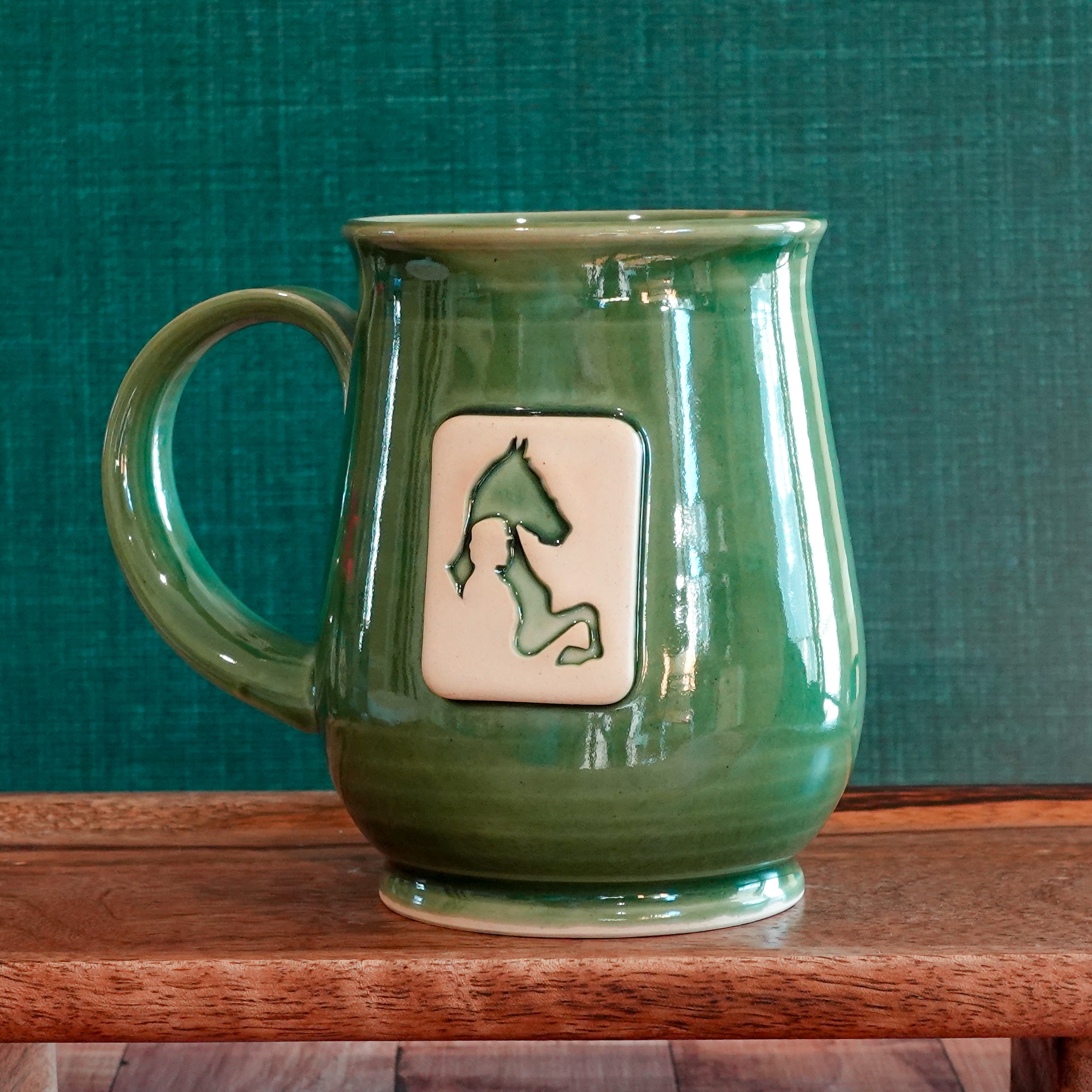 Green Saddlebred Mug - 18oz