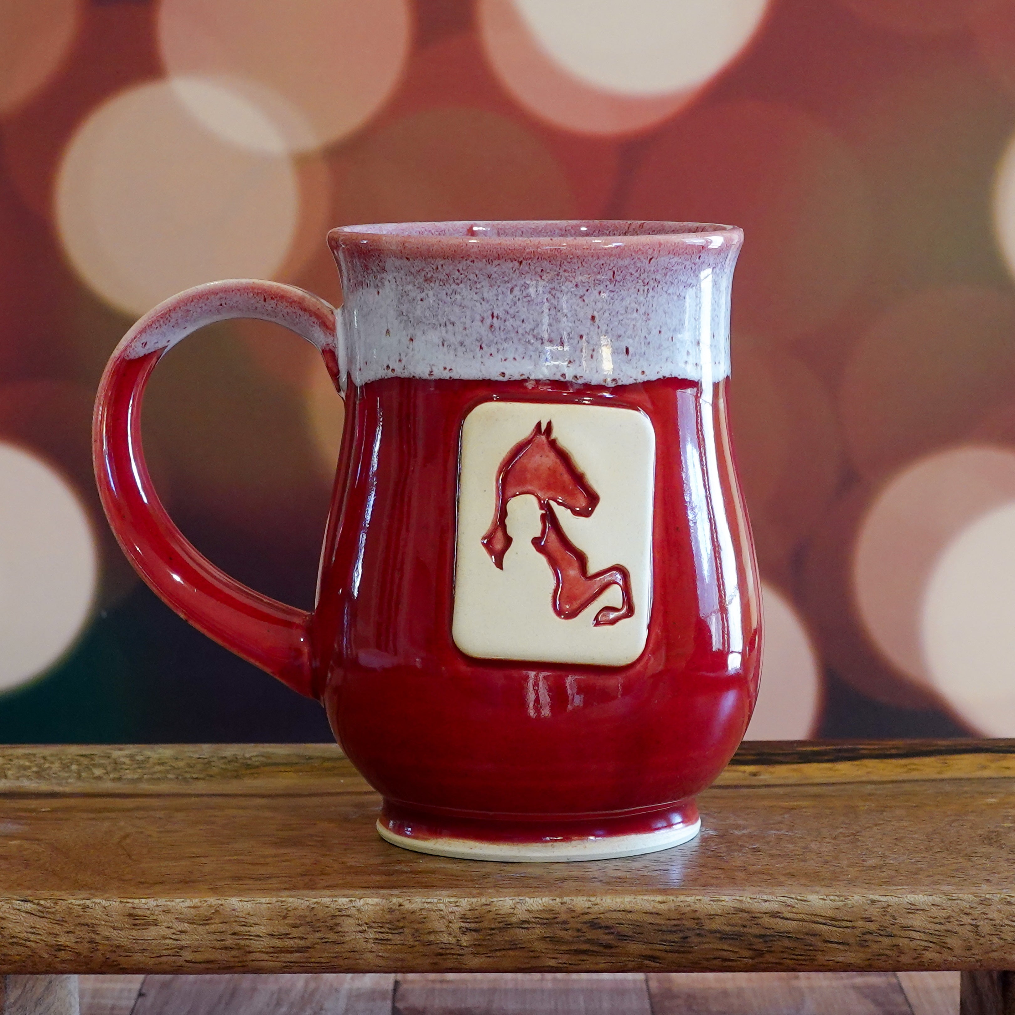 Red/White Saddlebred Mug - 14oz