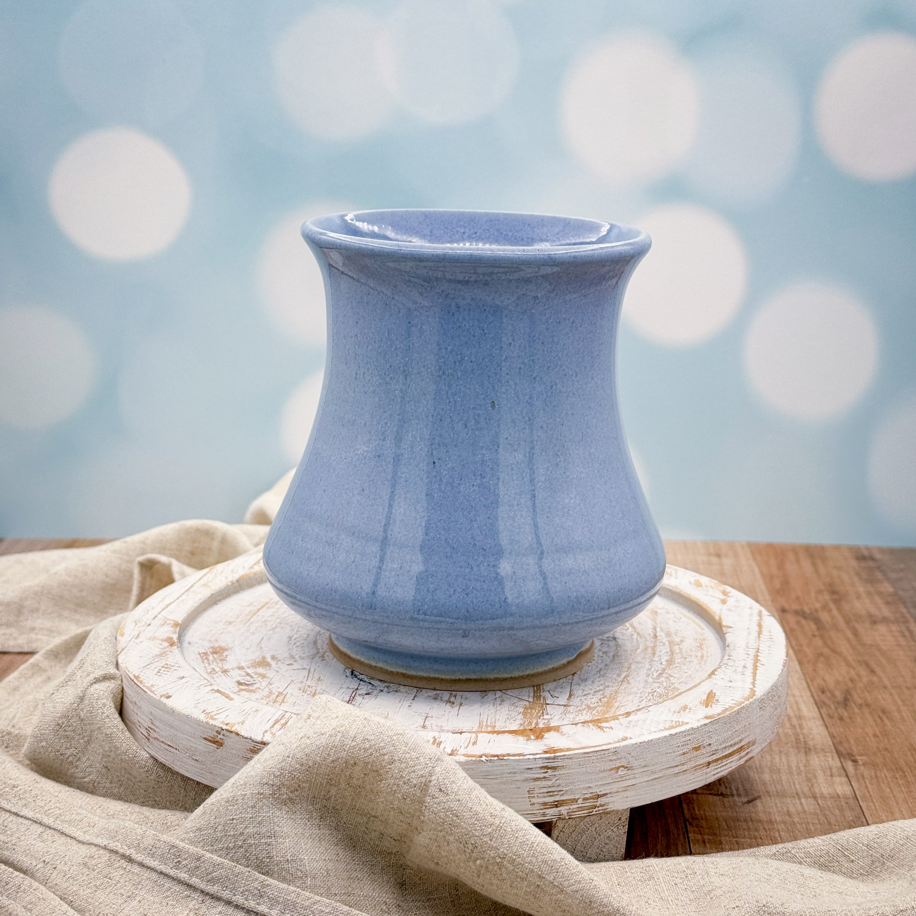 Light Blue Stoneware Vase