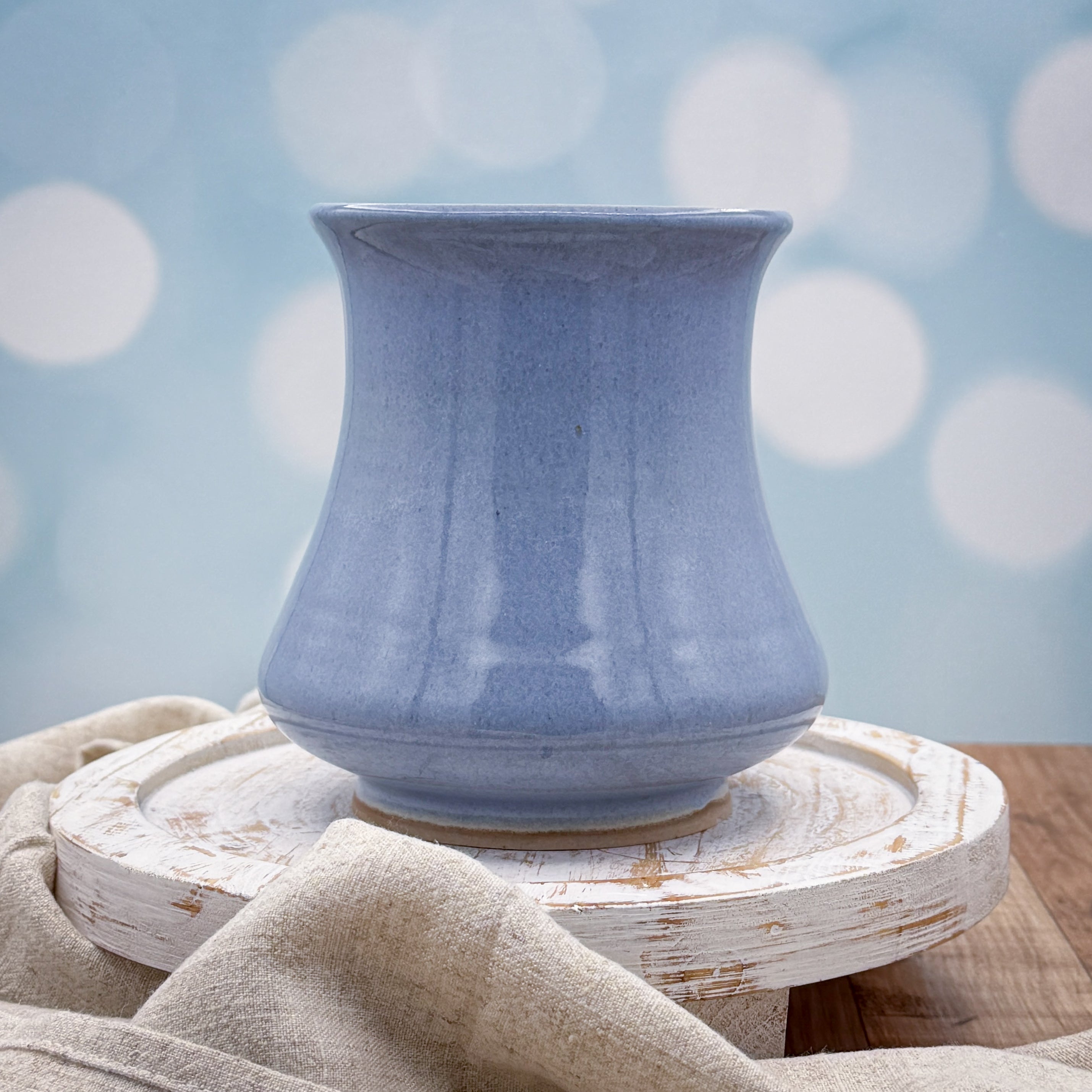 Light Blue Stoneware Vase